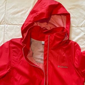 Columbia Women's XL Switchback III Waterproof Hooded Rain Jacket RED